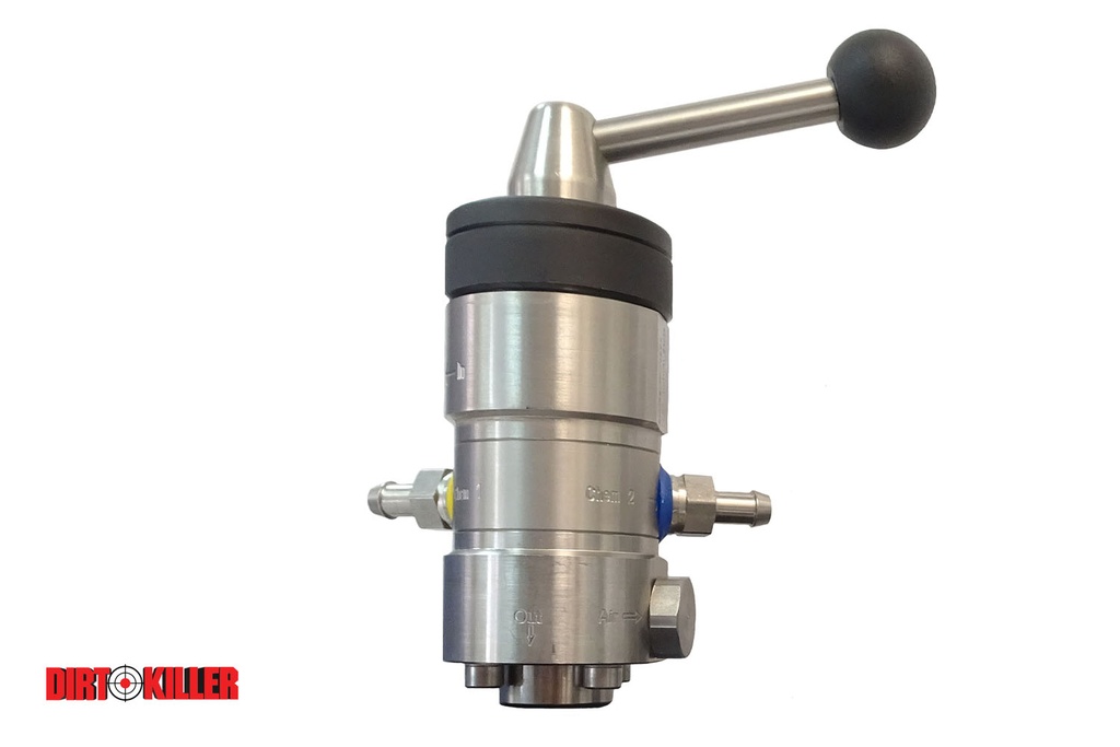 ST-164 Chemical Injector 3.0 Orifice - Bypass style injector valve. Constructed of stainless steel and rated for industrial use. 3/8" FNPT inlet and 1/2" FNPT outlet.
