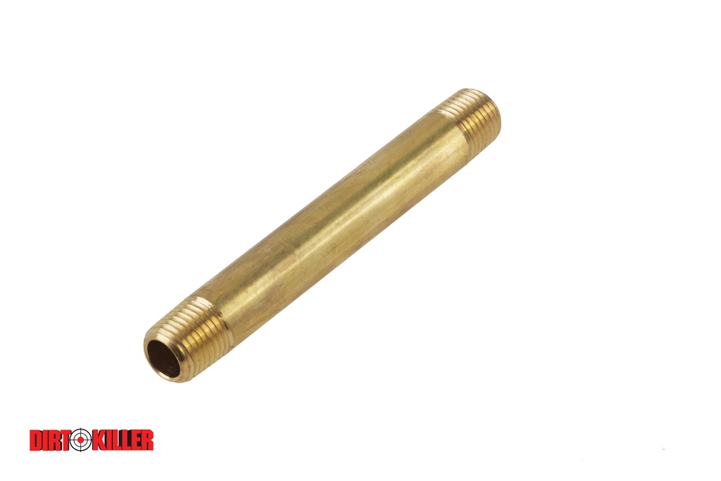  Brass 1/4" MNPT Pipe Nipple x 4" Long