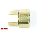  Brass Garden Hose Adapter 1/2" FNPT x Swivel Female GHT