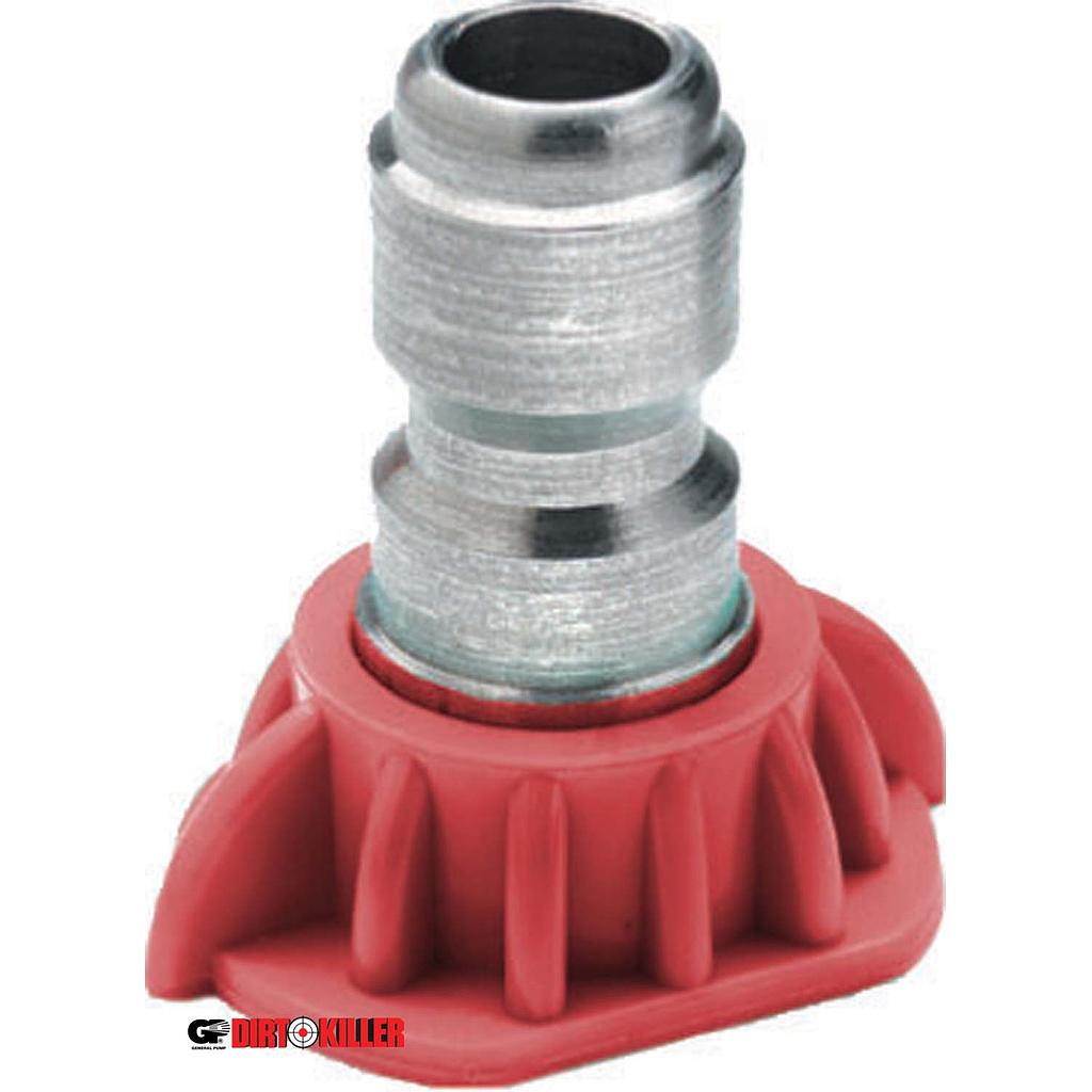  Red Flat Tip Nozzle 3.0-0 degree  Quick Connect