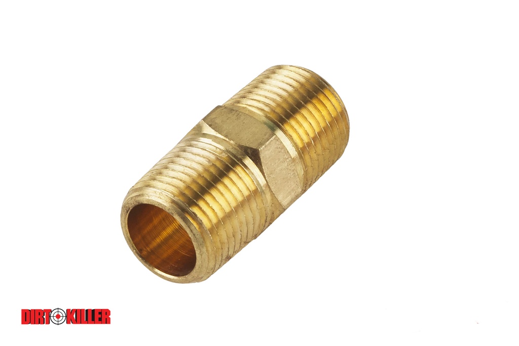  Brass Hex Nipple 3/8" MNPT