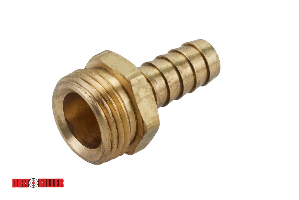 [5100018]  Brass Hose Barb Adapter Male GHT x 1/2" Barb