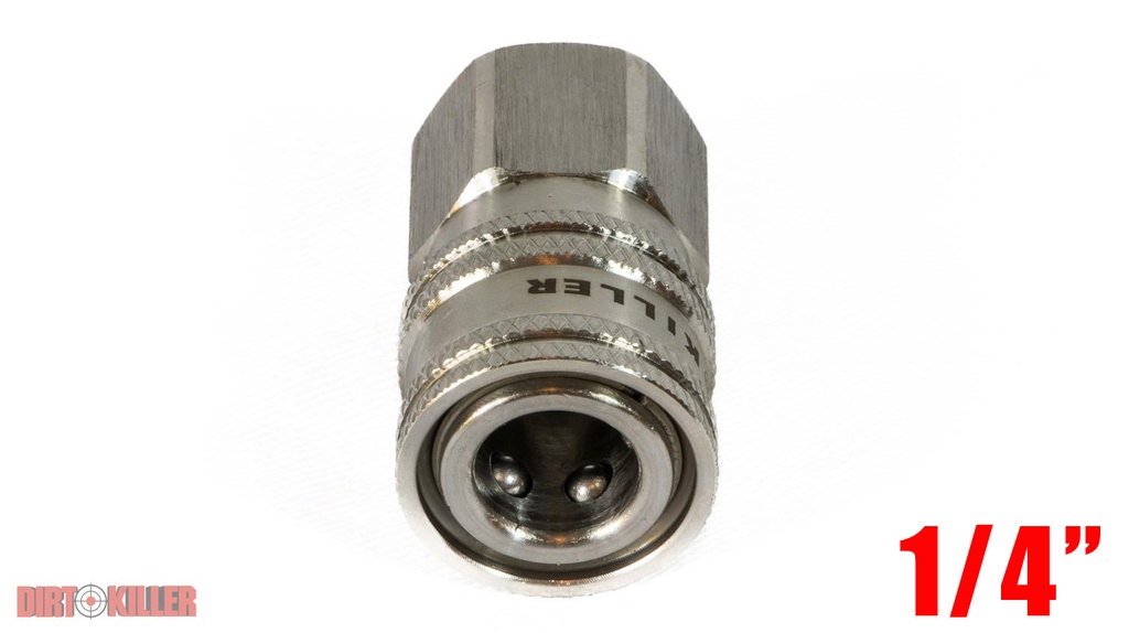 [5100210] 1/4" Stainless Steel Female Socket - Quick Disconnect