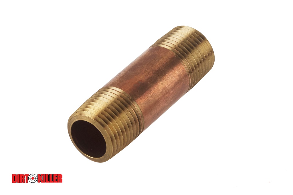  Brass 1/2" MNPT Pipe Nipple x 2-1/2" Long