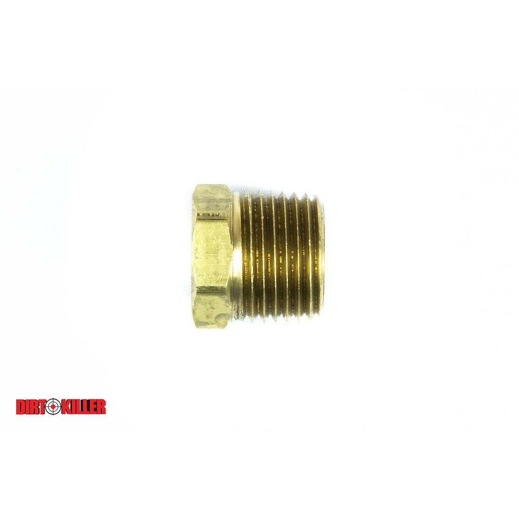  Brass Reducer Bushing 1/2" MNPT x 1/4" FNPT
