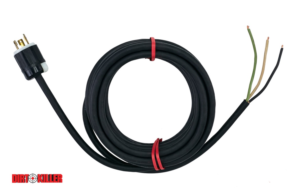  Power Cord 27' 230 Volt 10/3 L6-30P SJOW Black