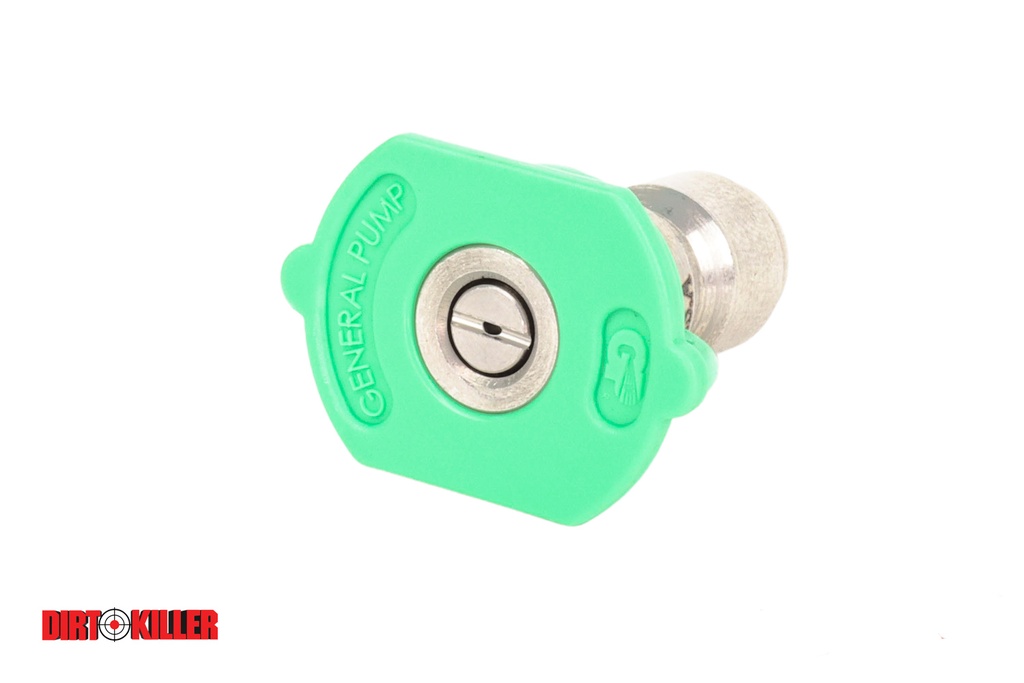  Green Flat Tip Nozzle 9.0-25 degree  Quick Connect