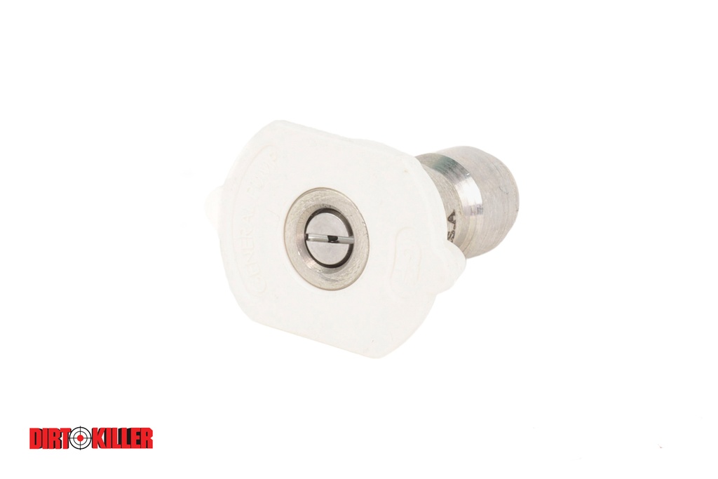  White Flat Tip Nozzle 9.0-40 degree  Quick Connect