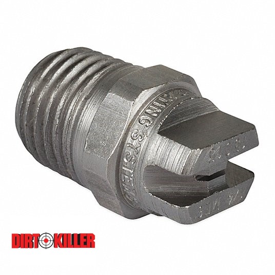 Threaded 1/4" MNPT Nozzle 1.5-25 degree  (Surface Cleaner)