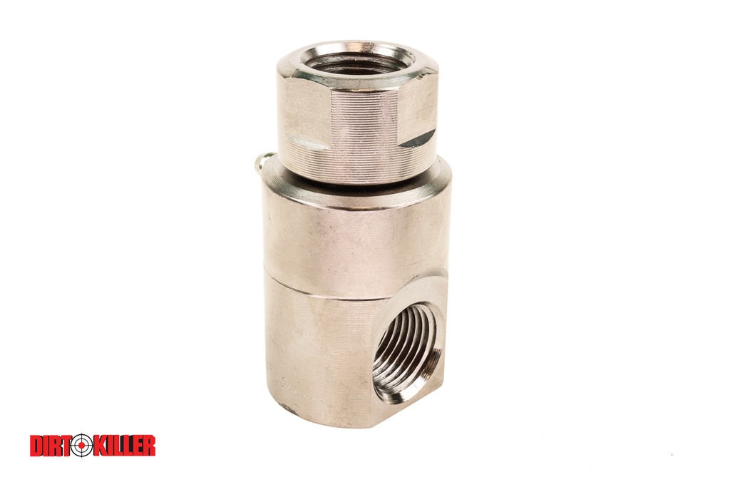  Super Swivel for HP Hose Reel Stainless 90deg 1/2"FNPT x 1/2"FNPT