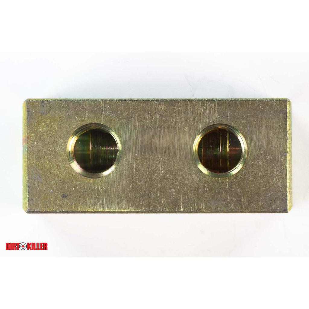  Manifold Block (3) 1/2" FNPT x (2) 3/8" FNPT