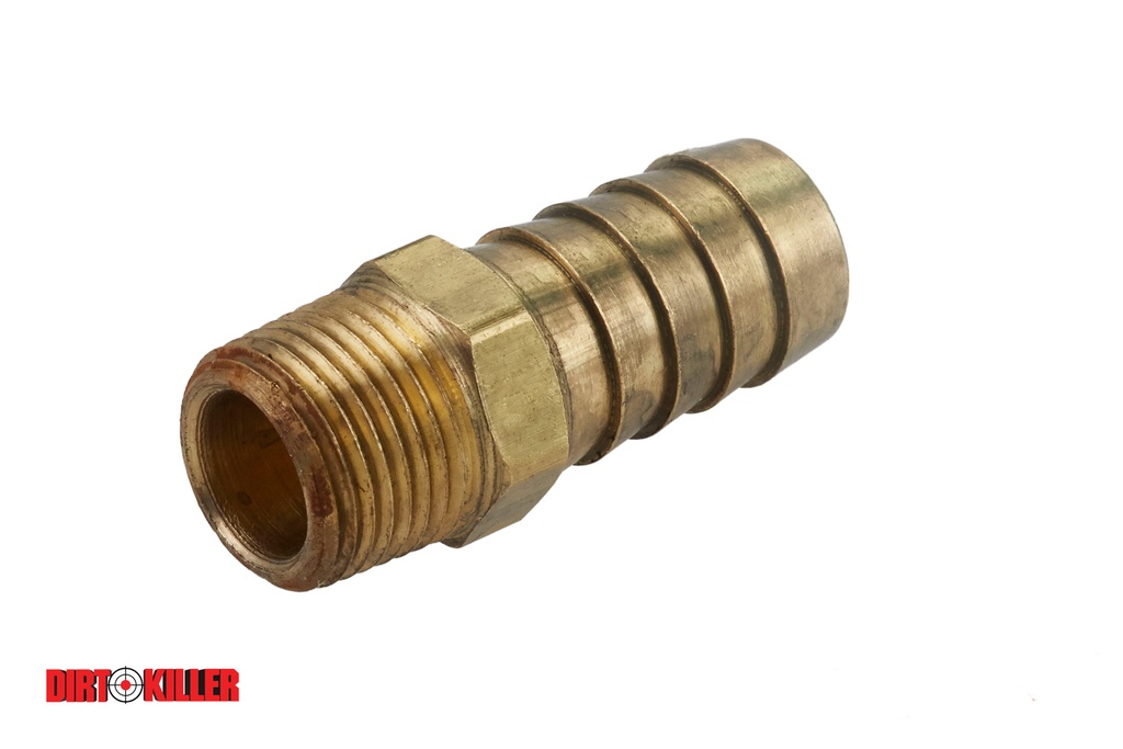  Brass Hose Barb Adapter 3/8" MNPT x 5/8" Barb
