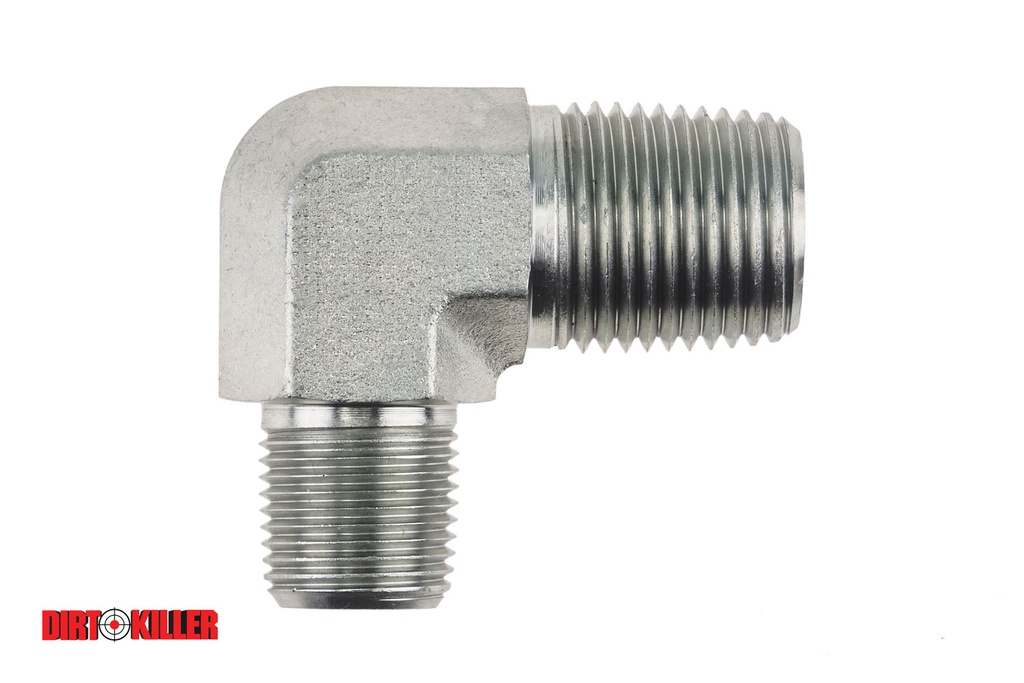  Steel Male Reducer 90 degree  Elbow 1/2" MNPT x 3/8" MNPT