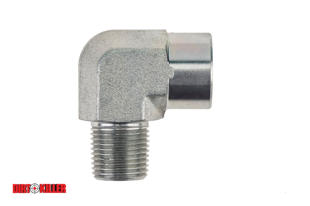  Steel Street 90 degree  Elbow 3/8" FNPT x 3/8" MNPT