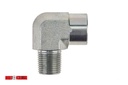  Steel Street 90 degree  Elbow 3/8" FNPT x 3/8" MNPT