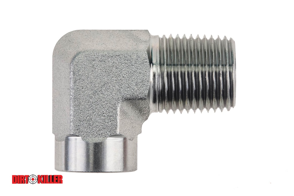  Steel Street Reducing 90 degree  Elbow 1/2" FNPT x 3/8" MNPT