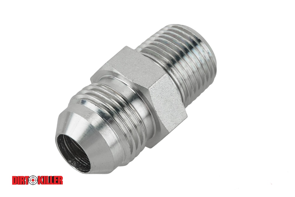 Steel Adapter Fitting 3/8" MNPT x 1/2" Male JIC