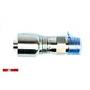  Stainless Steel Crimp Swivel 1/2" MNPT x 1/2" ID Hose