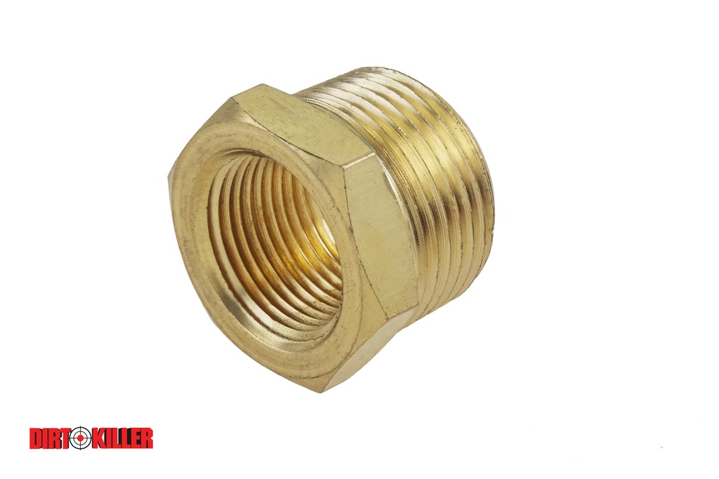  Brass Reducer Bushing 1" MNPT x 3/4" FNPT