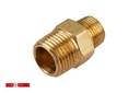  Brass Reducer Nipple 1/2" MNPT x 3/8" MNPT