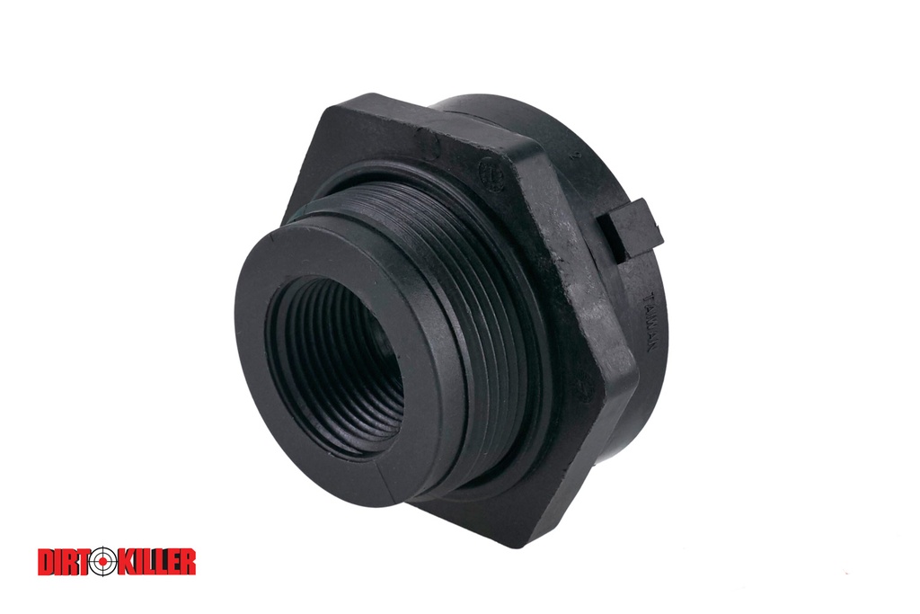  Poly Bulkhead Fitting for tanks 1" FNPT