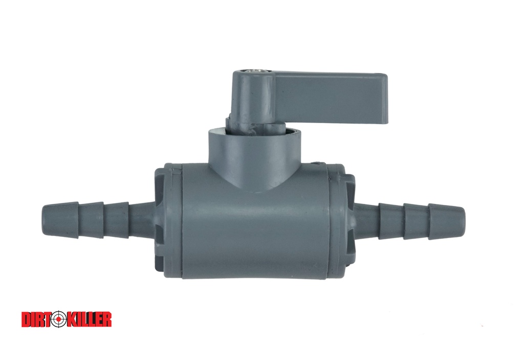  PLASTIC BALL VALVE 1/4"HOSE BARBS