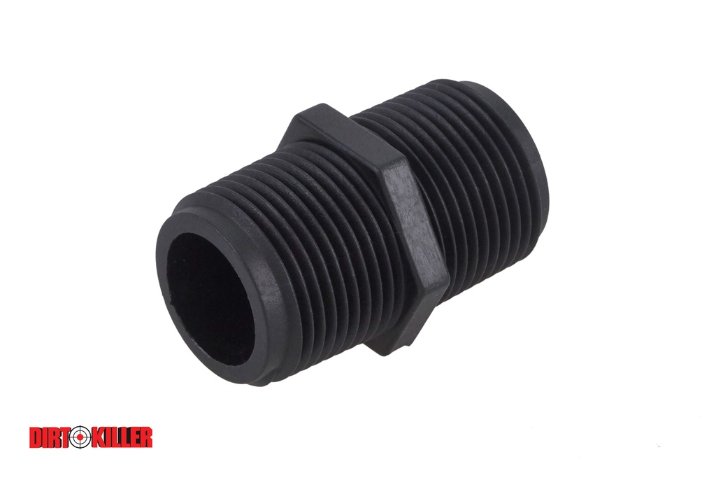  Poly Hex Nipple 3/4" MNPT