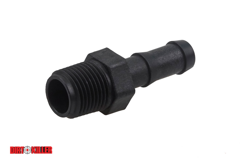  Poly Hose Barb Adapter 1/2" MNPT x 1/2" Barb