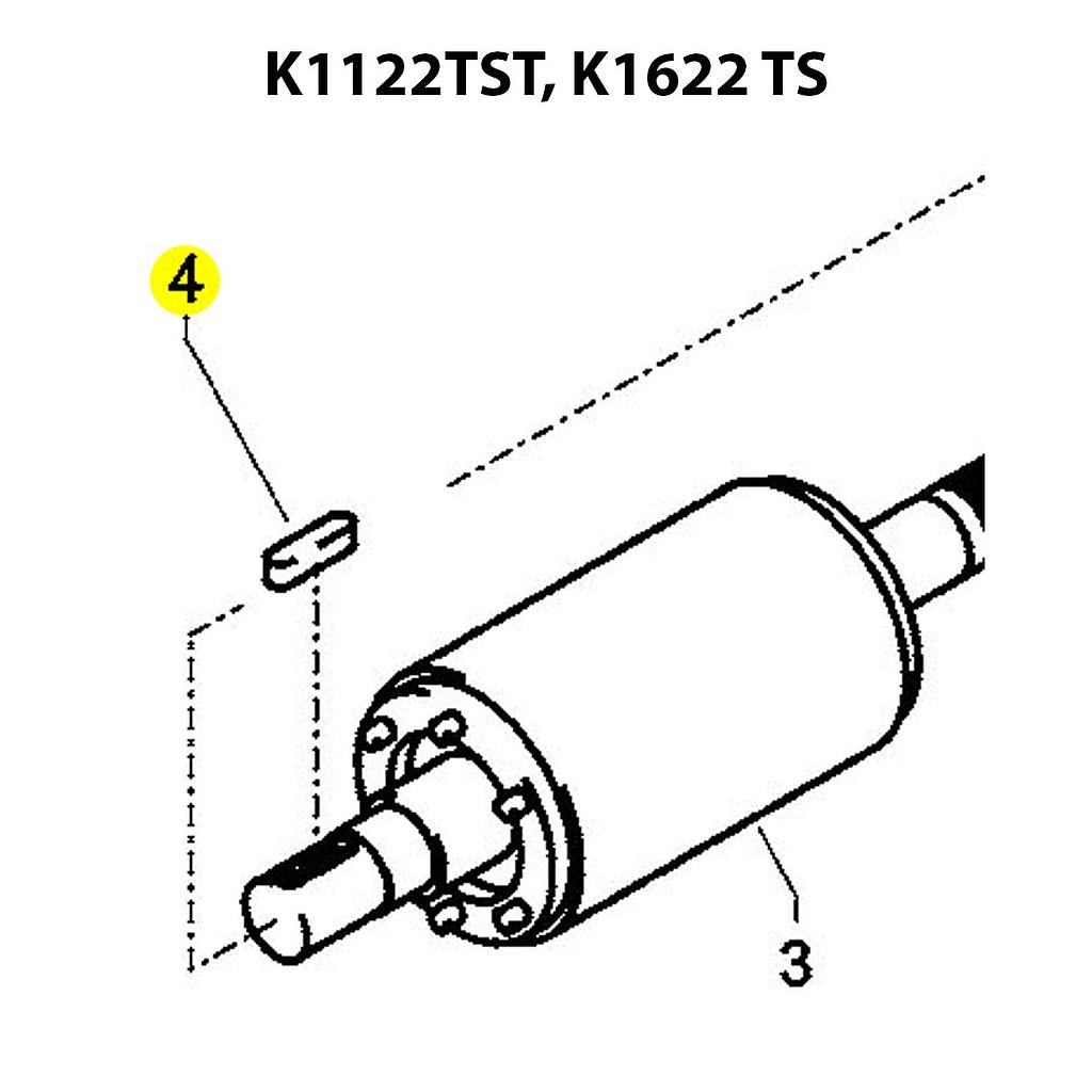 Kränzle Feather Key for Gas Motors 1122 1622