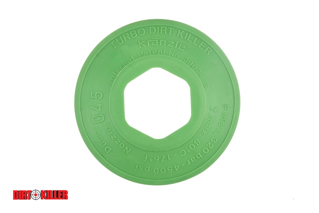  Kränzle Light Green Rear Cover Industrial DK Nozzle #4.5 Orifice