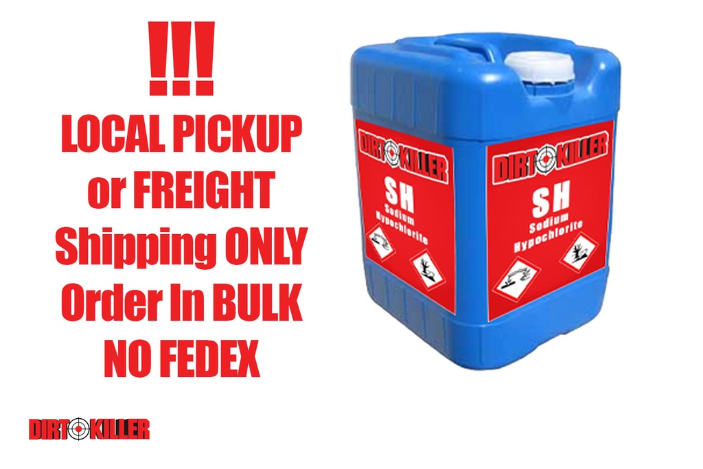  5 Gallon Chemical Bleach Sodium Hypochlorite  12.5%