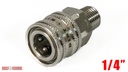  1/4" Stainless Steel Male Socket