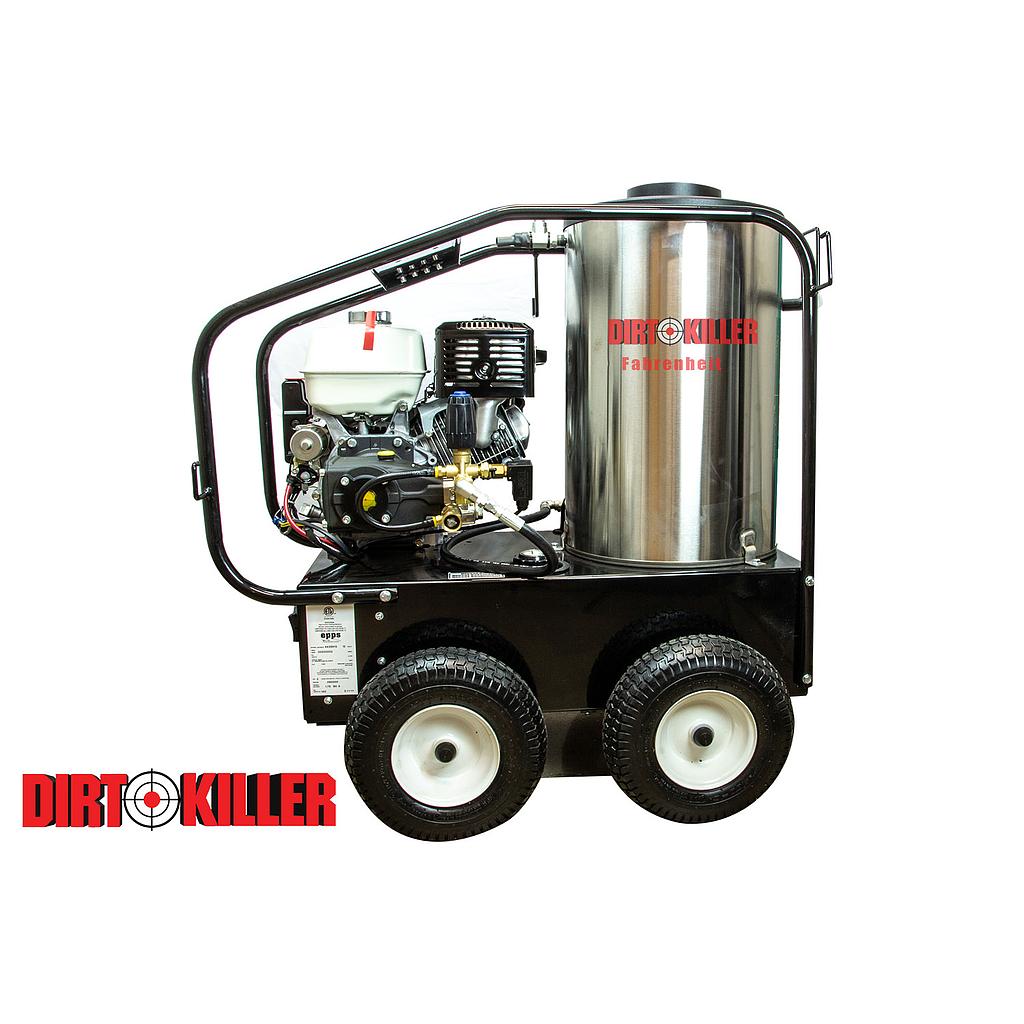 Dirt Killer Fahrenheit 13, hot water pressure washer, 2700 PSI, 5.3 GPM, Honda