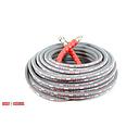  100’ Grey Non-marking Single Wire High Pressure Hose Assembly With 3/8” Stainless Steel Quick Disconnects Installed