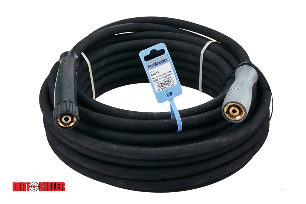 Kränzle 4500 PSI High-Pressure Hose 65 ft with 22 mm Female Fittings for Therm or Quadro
