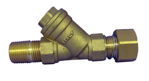 Inlet filter - brass Y-strainer