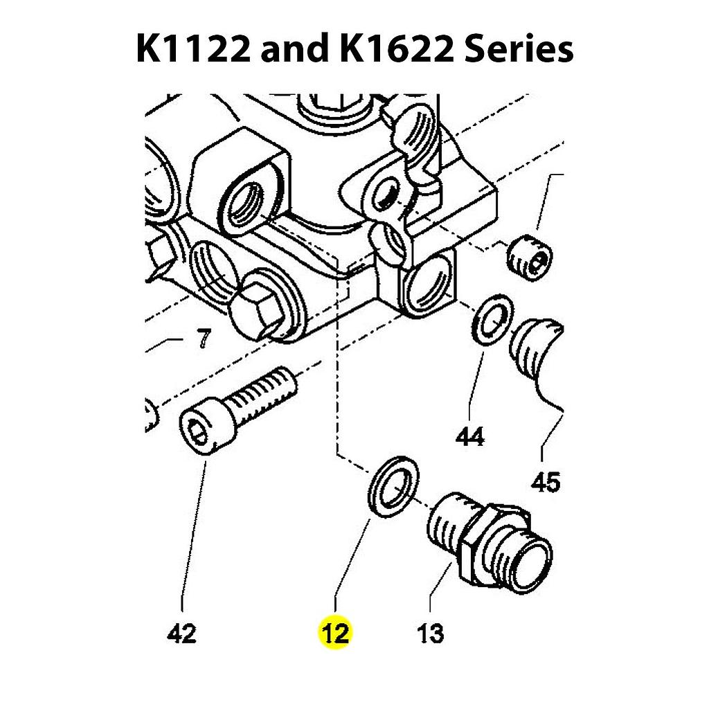 [9713275] Kränzle Aluminum Sealing Ring 1122 1622
