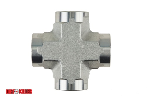 [5100751]  Steel Cross Tee 1/2" FNPT
