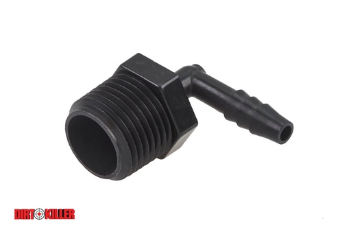 [5600167] Poly Hose Barb 90 degree Elbow 1/2" MNPT x 1/4" Barb - Industrial grade