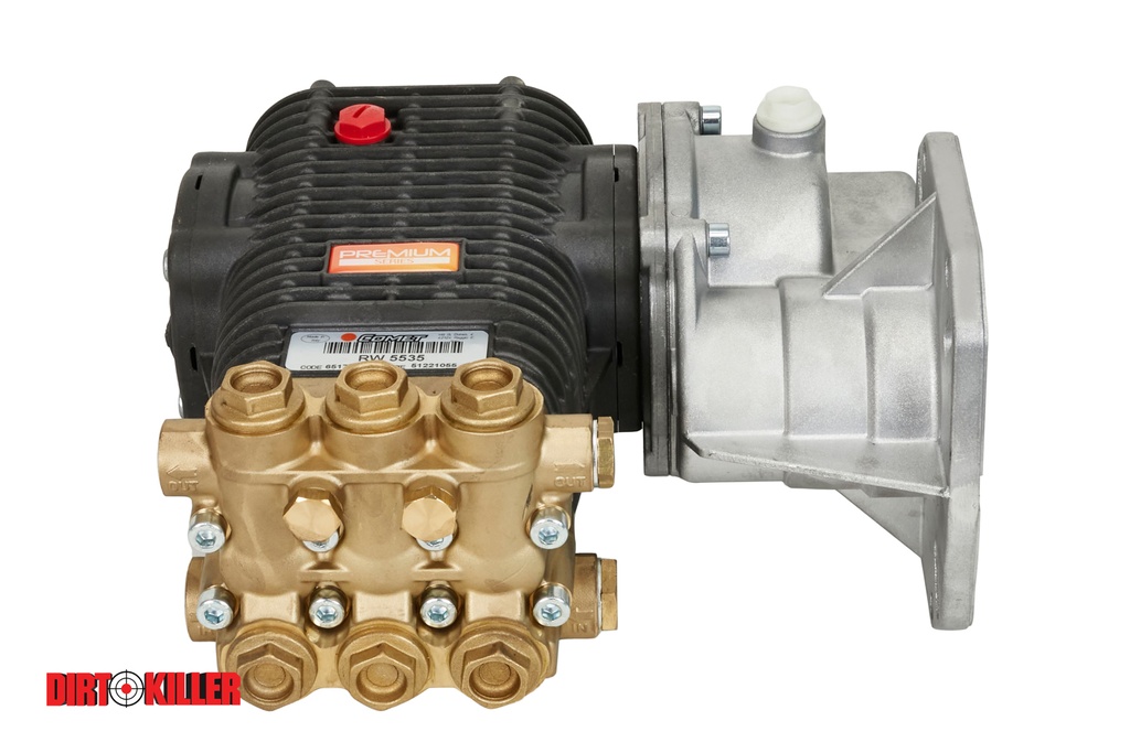 Comet Gear Driven RW5535 High Pressure Pump With Gear Box Installed