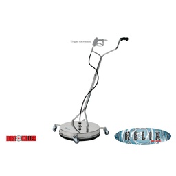 [9800061] Silver Helix Flat Surface Cleaner 21" Diameter Stainless Steel