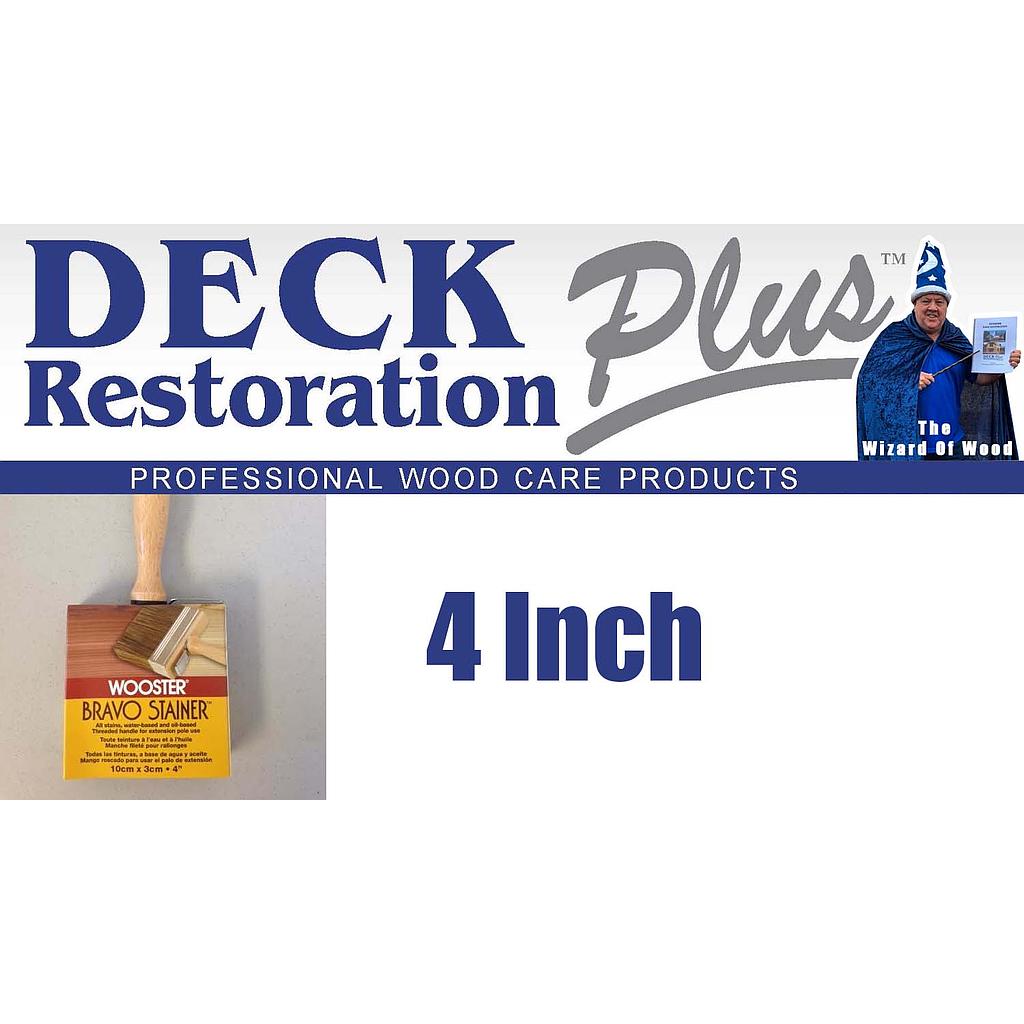 [8100536] Deck Restoration Plus Stain Brush 4 Inch