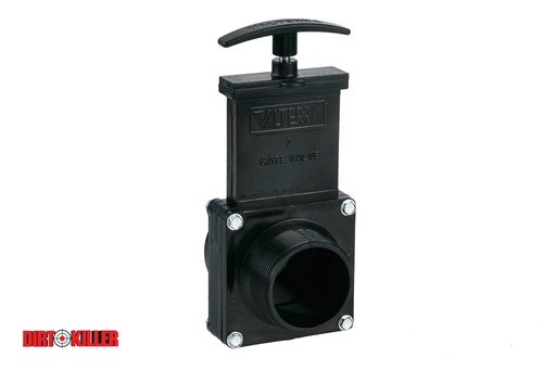 [5400037]  PVC Knife Valve 2" MNPT x FNPT
