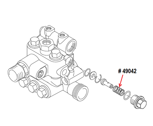 [9749042] Kränzle Start-Up Relief Valve Spring (EZ Start)