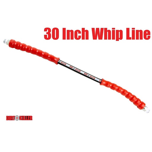 [5200015] 30” High Pressure Whip Line With 3/8” MNPT Swivel Crimps