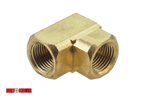 [5100143]  Brass 90 degree  Female Elbow 1/2" FNPT x FNPT 