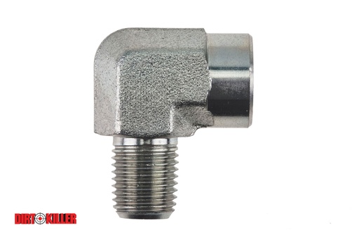 [5100156]  Steel Street 90 degree  Elbow 1/4" MNPT x 1/4" FNPT