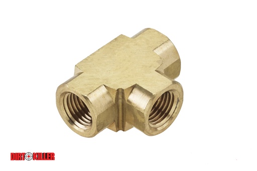 [5100162]  Brass Female Tee 1/4" FNPT