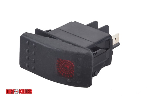 [6300192] Lighted Rocker Switch Red Lens 250V 10A  or 125V 15A