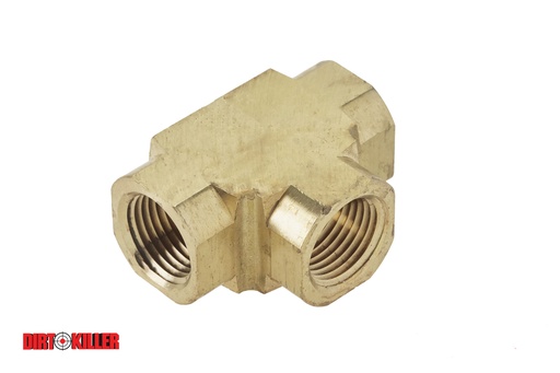 [5100181]  Brass Female Tee 1/2" FNPT